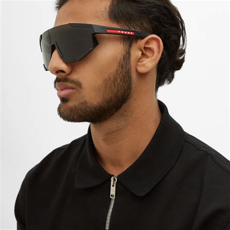 sonnenbrille herren prada linea rossa|Prada.